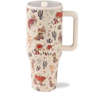 Vaso Térmico de Acero Inoxidable de Doble Pared, 40 oz, con Asa Portátil y Pajita para Exteriores, Regalo Especial para las Fiestas - Product Image 6