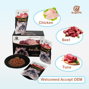 Muestras Gratis 2026: Bolsitas <span class=keywords><strong>de</strong></span> <span class=keywords><strong>Comida</strong></span> Húmeda para <span class=keywords><strong>Gatos</strong></span>, Halal, con Pollo, Res, Pato y Atún, Snacks para <span class=keywords><strong>Gatos</strong></span> - Product Image 5