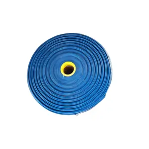 50m 100m bleu agriculture agriculture irrigation flexible pvc poser plat tuyau de transfert de décharge d'eau OEM