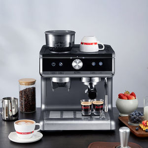 <span class=keywords><strong>Machine</strong></span> à expresso semi-automatique à double groupe de distribution avec bac à grains et moulin intégré - Product Image 2