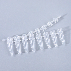 <span class=keywords><strong>Tube</strong></span> PCR jetable de laboratoire à 8 bandes, blanc ou transparent, <span class=keywords><strong>tube</strong></span> PCR micro à 8 bandes avec fond plat - Product Image 3