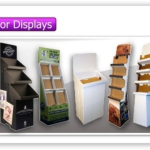 Wholesale Custom Corrugated Cardboard Floor <b>Display</b> <b>Rack</b> for Retail Store PP Material Cutting Service Available - Product Image 6