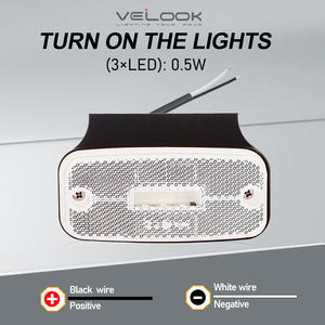 Feux <span class=keywords><strong>de</strong></span> <span class=keywords><strong>position</strong></span> avant LED 12V 24V <span class=keywords><strong>pour</strong></span> <span class=keywords><strong>remorque</strong></span>, feux <span class=keywords><strong>de</strong></span> délimitation, feux <span class=keywords><strong>de</strong></span> gabarit, homologués ECE, lampe <span class=keywords><strong>de</strong></span> <span class=keywords><strong>position</strong></span> blanche LED <span class=keywords><strong>pour</strong></span> <span class=keywords><strong>remorque</strong></span> et camion - Product Image 3