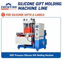 Machine de moulage sous vide 100T Zhenying en caoutchouc souple pour vulcanisation de silicone, idéale pour la fabrication de coques de téléphone et de souvenirs par thermoformage