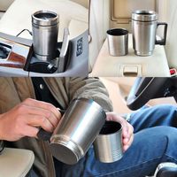 Tasse électrique de voyage portative d'acier inoxydable pour le produit automatique de l'électronique des voitures 400ml