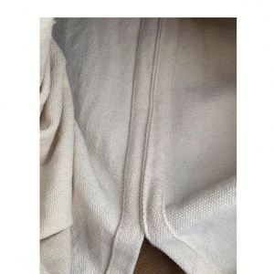 Japanese Style Cotton Linen Tote Bag with Braided Handle Casual Minimalist <b>Handbag</b> - Product Image 2