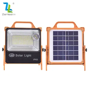 High Brightness Floodlight ABS Waterproof Ip65 Outdoor Garden 150w 200w Portable Rechargeable Smd Solar Led Flood Light