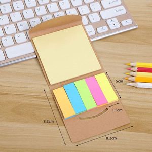 Portable Kraft Sticky Notes <b>Memo</b> <b>Pad</b> Set, Tear Off Notepad for Students and Office, Custom Logo Promotional Stationery - Product Image 2