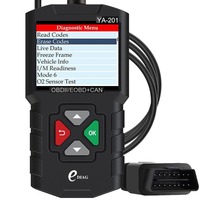 Escáner OBD2 YA-201, Lector de Códigos de Diagnóstico para Automóviles de 12V, Escáner de Sistema de Motor, Herramienta de Diagnóstico para Eliminar Códigos de Error, YA-201 Plug and Play