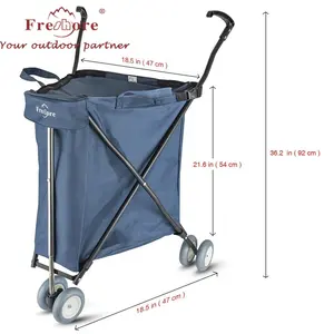 Kruidenier Winkelwagen Met Wielen Wasserette Trolley Carrier Met Heavy Duty Flexibele Fashion Design