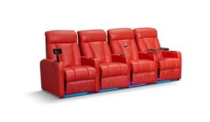 गर्म बेच कारखाना निर्मित सिनेमा बैठने की लक्जरी झुकनेवाला सोफे मिनी शीर्ष अनाज चमड़े - Product Image 4