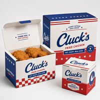 Emballages alimentaires personnalisés avec logo de marque pour hamburgers, frites, contenants jetables en carton pour la livraison aux restaurants