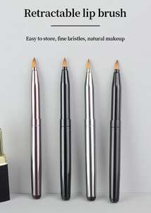 Ensemble de pinceaux de maquillage portables à tête unique <span class=keywords><strong>rétractable</strong></span>, poils synthétiques, pour fond de teint de voyage, avec logo personnalisé et marque privée - Product Image 2
