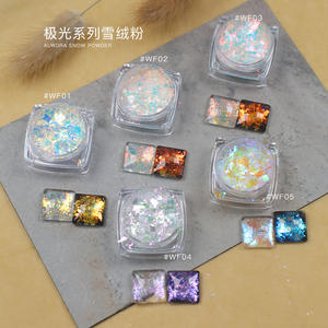 FEISHI all'ingrosso scaglie di camaleonte resina epossidica Multi specchio cromato scaglie di opale in polvere Aurora serie <span class=keywords><strong>velluto</strong></span> neve polvere - Product Image 1