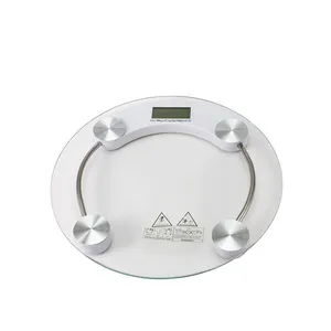 China Supplier Electronic Body Glass Round Scale Household Body Weight Microgram Scale