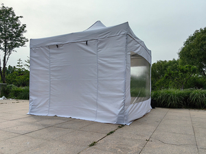 10 'X 10' Heavy Duty Portable 3x3 Pliage Salon Tente Coupe-Vent Cadre En Acier Logo Polyester Couverture pour Événements En Plein Air Stations - Product Image 2