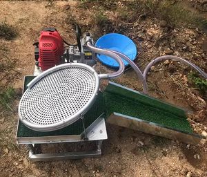 पोर्टेबल स्वचालित स्वर्ण पैनिंग उपकरण मिनी गैसोलीन इंजन गोल्ड विभाजक सोने की धुलाई मशीन - Product Image 5