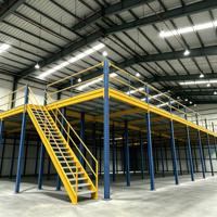 HONGXIN Étagère de mezzanine en acier robuste sans boulons, en acier laminé à froid, avec revêtement en poudre, protection contre la corrosion, réglable et personnalisable