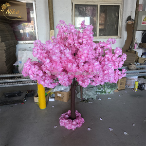 Arbre à fleurs de cerisier artificiel <span class=keywords><strong>NIKA</strong></span>, prix d'usine, pour centre de table de fête, arbre à fleurs rouges, arbre à fleurs de cerisier rouge pour la décoration de table de mariage - Product Image 3