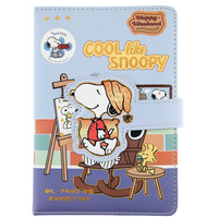 Cuaderno de Cuero PU A5 de Snoopy, Bonito Cuaderno con Hebilla Magnética de Dibujos Animados, Agenda, Libreta de Tapa Dura para Regalo de Papelería