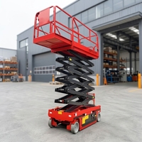 Plateforme élévatrice à ciseaux électrique hydraulique autoportante en acier au carbone, capacité 100 kg et hauteur maximale 16 m, modèle JiuXin GTJZ
