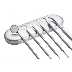 Yeniden kullanılabilir diş muayene kiti isteğe bağlı parçalar paslanmaz çelik prob ve ölçekleyici teşhis aleti diş cerrahi alet kutusu - Product Image 2