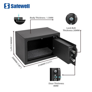 Safewell E1801E 8.5 L Mini Mạnh Mẽ Điện Tử Kỹ Thuật Số An Toàn Locker Box Cho Văn Phòng Sử Dụng Của Cả Gia Đình - Product Image 5
