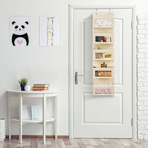 Simple Over the Door Hanging Organizer 5 Pockets Storage Wall Mount Organizer for Save Cosmetics Sundries - Product Image 4