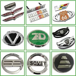 Custom ABS Plastic Chrome Plated Emblems Silver Chrome Car Emblems