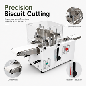 Automatic Frozen Cookie Dough Cutting <b>Machine</b> Commercial <b>Biscuit</b> Slicer for Bakery Production - Product Image 2