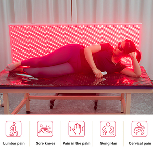 Appareils de sauna infrarouge à écran tactile pour tout le corps de la plus grande taille, soulagement de la douleur, panneau de luminothérapie rouge à 8 longueurs d'onde avec support électrique - Product Image 5