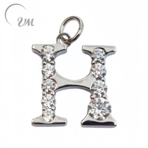 จี้ตัวอักษรเงินแท้ 925 รุ่นคลาสสิกจาก UM Jewelry สำหรับผู้หญิง เด็ก ของขวัญวันครบรอบ วันแต่งงาน และโอกาสพิเศษต่างๆ - Product Image 1