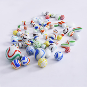Cheaper 16mm <strong>White</strong> Glass <strong>Marble</strong> <strong>Ball</strong> for Children Toys or Decoration - Product Image 2