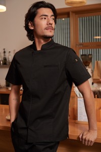 Uniforme de personnel d'entretien ménager pour hommes Yilong, coupe classique, polyester/coton, pour utilisation en hôtel, restauration, réception (modèle CYS006) - Product Image 3