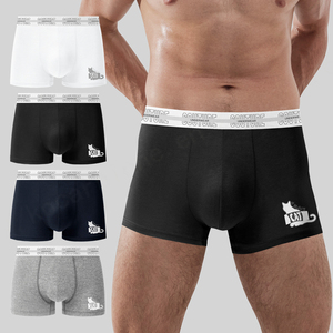 Ropa interior masculina cómoda de algodón con diseño personalizado al por mayor, novedad, pantalones cortos de verano, Calzoncillos Bóxer a la moda, ropa interior masculina - Product Image 1
