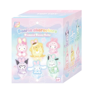 ของแท้ TOP TOY Sanrioy Diamond <span class=keywords><strong>Bunny</strong></span> Baby กล่องสุ่ม รูปแบบที่ยืนยันมาแล้ว คุโรมิ ซินนามอโรล โปชาโกะ ปอมปอมปูริน จี้ห้อยรูปตัวการ์ตูน - Product Image 1