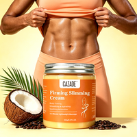 CAZADE Crème Amincissante Bio Naturelle Personnalisable avec Logo, Brûleur de Graisse Abdominale, Anti-Cellulite, Effet Sudation Intense, 250g