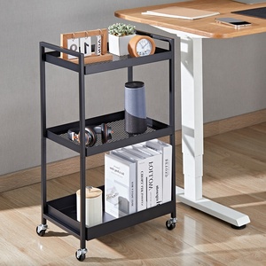 КД-структура, тележка для прокатки, стальная трубчатая сетка, квадратная корзина, полка для хранения тележки, стеллаж для домашнего офиса - Product Image 1