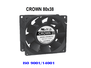 พัดลมแกน DC T2ระบายความร้อน Crown 8038 AC สำหรับอิเล็กทรอนิกส์ - Product Image 6