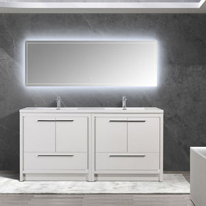 Meuble-lavabo double pour salle de bains flottant personnalisé pour salles de bains - Product Image 4