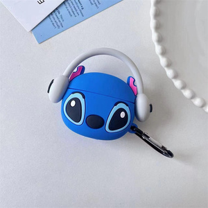 Cartoon Wearing Headphones Kitty Earphone case for Apple AirPods Pro 3 4 Melody Headphone Cover Stitch silicone Listen <b>music</b> <b>box</b> - Product Image 5