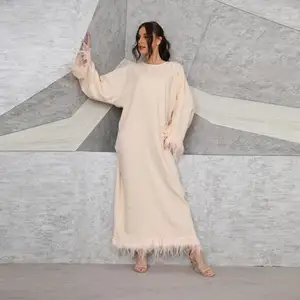 奢华优雅时尚的女性服装穆斯林女性groothandel abaya moderne uit迪拜