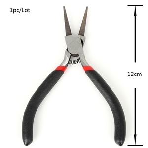 Kit de pinces à bijoux professionnelles en acier métrique OEM avec poignée noire antidérapante, outils de raccordement et de fixation multi-types, pinces obliques - Product Image 3