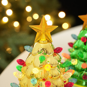 Decoraciones Navideñas 2026, Árbol <span class=keywords><strong>de</strong></span> <span class=keywords><strong>Navidad</strong></span> LED Vintage, Árbol <span class=keywords><strong>de</strong></span> <span class=keywords><strong>Navidad</strong></span> <span class=keywords><strong>de</strong></span> <span class=keywords><strong>Mesa</strong></span> con Luces LED, Bombillas Multicolores y Adorno <span class=keywords><strong>de</strong></span> Estrella - Product Image 3