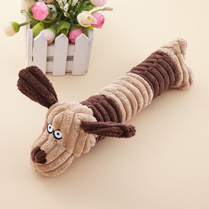 Wholesale Hot Stuffed Plush Dog Toys Cartoon Cute Luxury Cow Elephant <b>Squeaky</b> Interactive Small Chew Toys Kinghon Brand Custom - Product Image 3