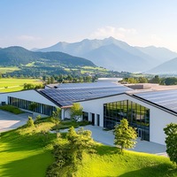Système de réseau hybride solaire à onde sinusoïdale pure de 20 kw pour petites maisons d'affaires, la gestion intelligente réduit les coûts
