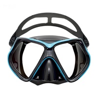 Masque de plongée sous-marine à vue large en Silicone liquide confortable
