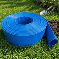 Tuyau plat en PVC de 3 pouces, tuyau de refoulement en gros, tuyau d'irrigation agricole, tuyau plat haute pression pour l'aménagement paysager