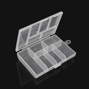 Boîte de rangement de bureau transparente en PP à 6 compartiments, design moderne, forme rectangulaire, capacité 5 kg, pour vis et petits hameçons de pêche - Vente en gros - Product Image 3