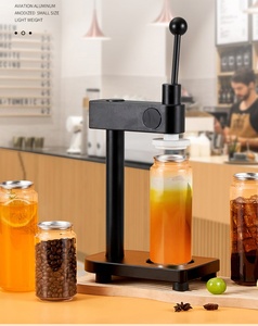 Macchina Sigillatrice Manuale Nicro per Lattine in PET, per Bar e Caffè, Tappatrice per Barattoli in Plastica a Risparmio Energetico, Utensile Intelligente da Cucina - Product Image 1